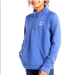 Athleta Girl Crazy Cozy Half Zip Sweatshirt 8/10